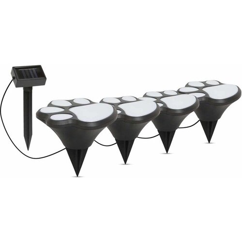 Garden of Eden led solarna svetilka - pasji odtis, plastika - črna - 360 cm Cene