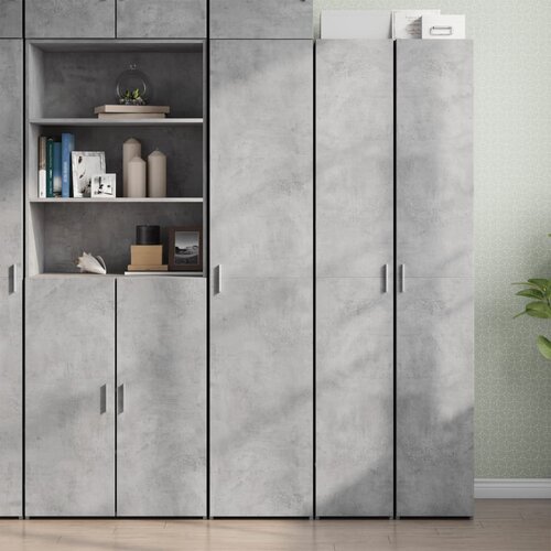 VidaXL Visoka komoda boja betona 40x42,5x185 cm od konstruiranog drva Slike
