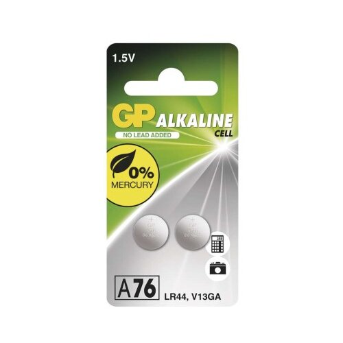  Baterija GP gumbna alkalna LR44 A76F 2 blister 2/1 Cene