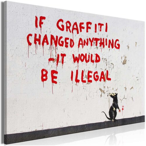  Slika - Quotes Graffiti (1 Part) Wide 120x80 Slike