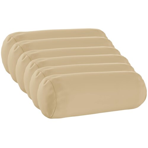  Presvlaka za jastuk 6 pcs HEERLEN Bež &Oslash; 15 x 40 cm Poliester Cijene