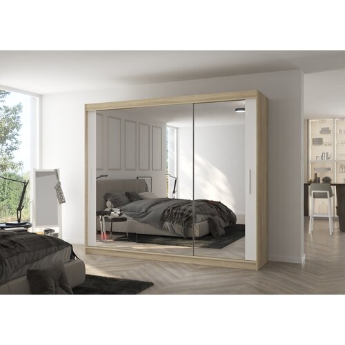 ADRK ORMAR CHESTER 250 CM (VI�E BOJA)-Sonoma/bijela Cijene
