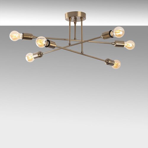 VISILICA FLEUR, vintage metal, 66x 66 cm, visina 27 cm, 6 x E27 40 W Slike