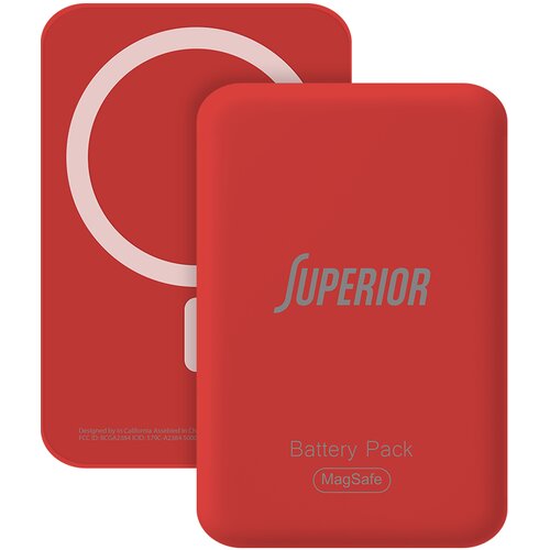  Power bank MagSafe Superior 15W 5000 mAh crveni Slike