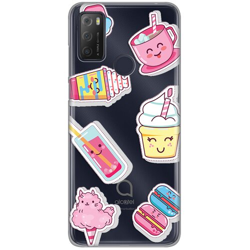  Torbica silikonska print skin za alcatel 1S 2021/3L 2021/A1 alpha 21 ice cream Cene