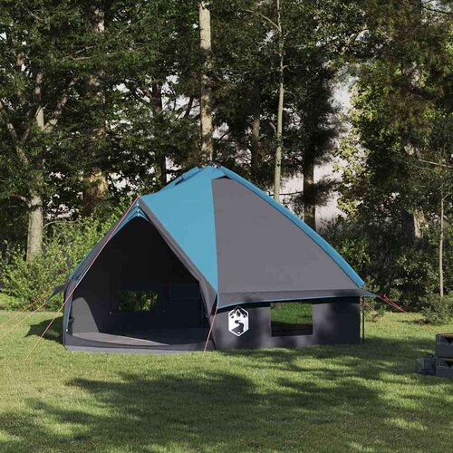  Teepee šotor s streho Modra in siva 490 x 410 x 210 cm, (5000091148) Cene