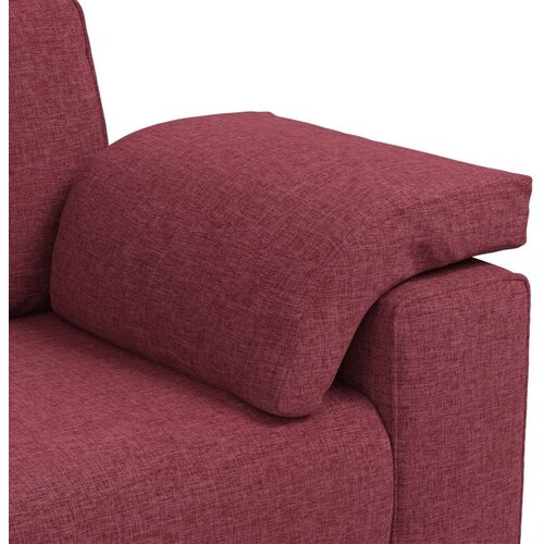  Dvosjed Sofa Vinasta Crvena 120 cm Tkanina Slike