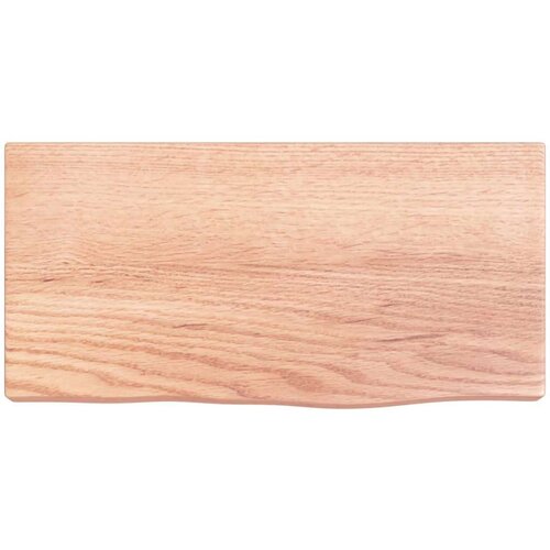 VidaXL Zidna polica svjetlosmeđa 40 x 20 x 4 cm od obrađene hrastovine Slike