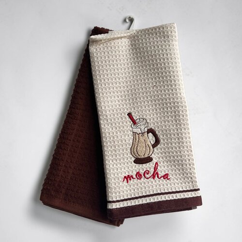 Viktorija Leskovac Set kuhinjskih krpa 40x60cm Wafle - Mocha Cene