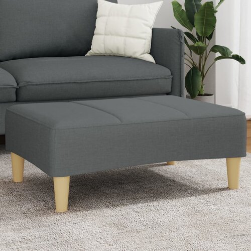  Tabure tamnosivi 77x55x31 cm od tkanine Siva Slike