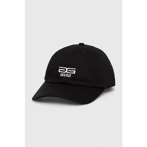 Gestuz Bombažna bejzbolska kapa črna barva