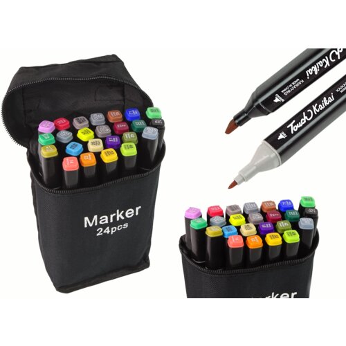  Set obostranih alkoholnih markera - 24 kom Cijene