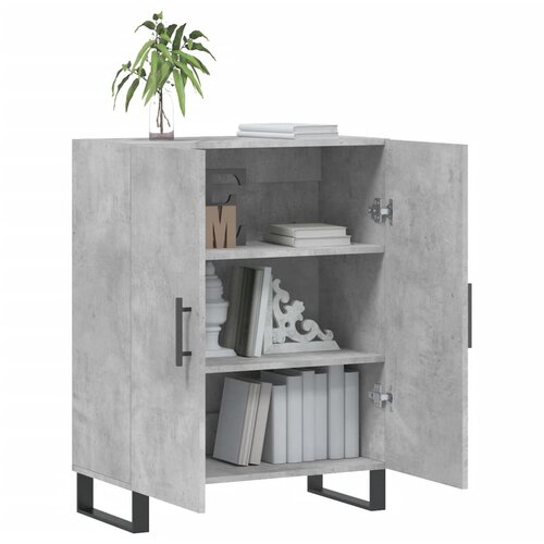  Komoda siva boja betona 69,5x34x90 cm od konstruiranog drva Slike