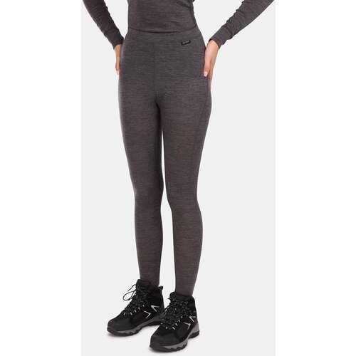 Kilpi Women&amp;#039;s functional thermal pants MAVORA BOTTOM-W Dark grey Slike