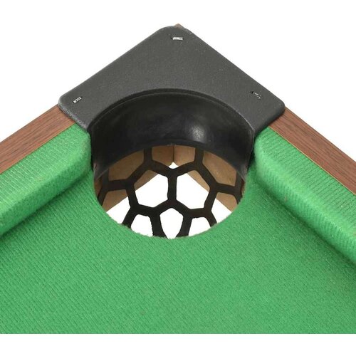 VidaXL Mini biljarski stol 92 x 52 x 19 cm smeđe-zeleni Slike