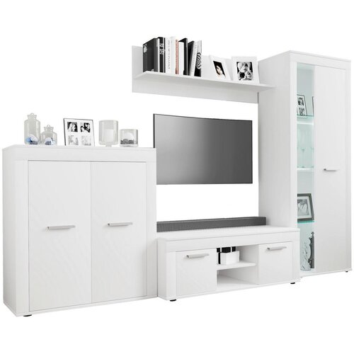 MID.YOU Dnevni Regal Usilo L, Bela, 4-Delni Slike