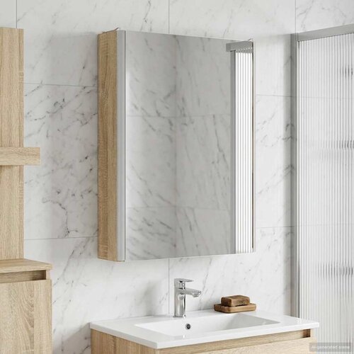  Kupaonski ormar s ogledalom Sonoma hrast 43 x 11,5 x 60,5 cm Cene