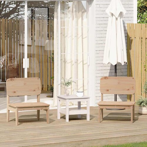VidaXL Vrtne stolice 2 kom 60x52,5x72 cm od masivne borovine Slike