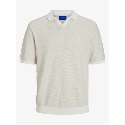 Jack & Jones Beige Men's Polo Shirt Mykonos