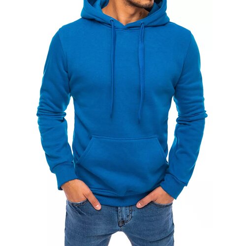 DStreet blue men's hoodie BX5081 Slike