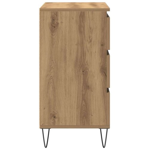  Sideboard s ladicama od umjetnog drveta hrasta 60x35x70 cm Slike