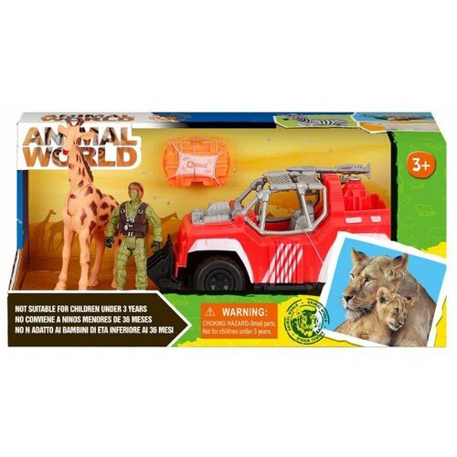  Set auta za safari sa figurom coveka i zirafom ( 11/63789 ) Cene