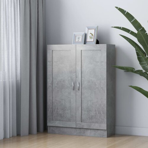 The Living Store Knjižna omara betonsko siva 82,5x30,5x115 cm inženirski les - Knjižna Omarica, (21431255) Slike