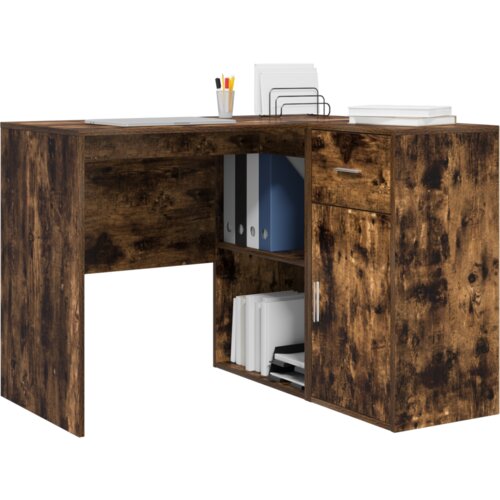 vidaXL Kutni Stol Dimljeni Hrast 102x88x75 cm Konstruirano drvo Cijene