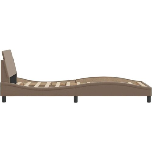  Okvir za krevet s uzglavljem cappuccino 80x200 cm umjetna koža Slike