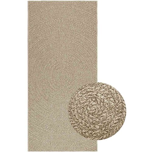  Rug "ZIZUR" Bež 100x200 cm Juta videz Notranje in zunanje Cene