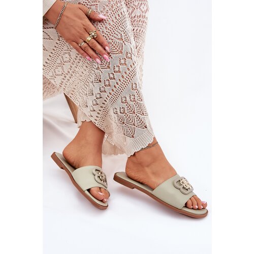 Boto Flat Women's Sandals With Decorative Detail Green Nenitta Cijene