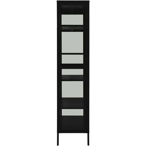 VidaXL Ormarić za izlaganje crni 90x40x180 cm čelik i kaljeno staklo Slike