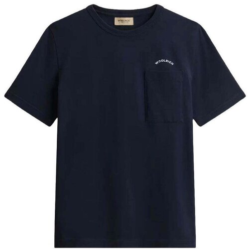 WOOLRICH Majice s kratkimi rokavi - Modra Slike