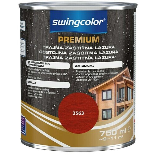 SWINGCOLOR Obstojna zaščitna lazura Premium (barva: rdeča, 750 ml) Cene
