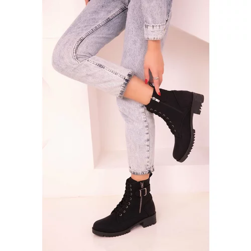 Soho Black Women's Boots & Booties 17680