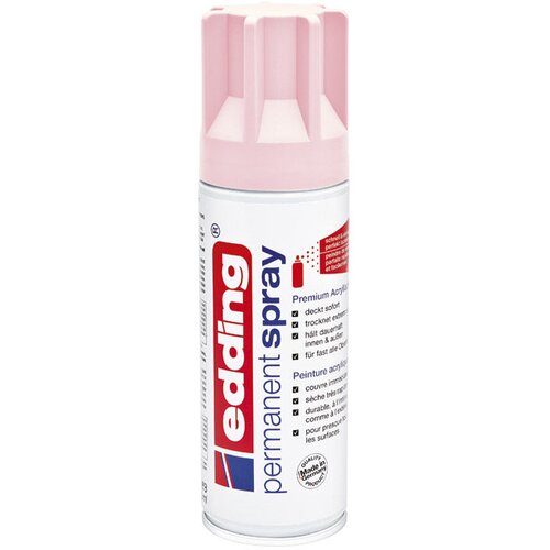 Boja akrilna u spreju 200ml permanentna edding 5200914 mat pastelno roza Slike