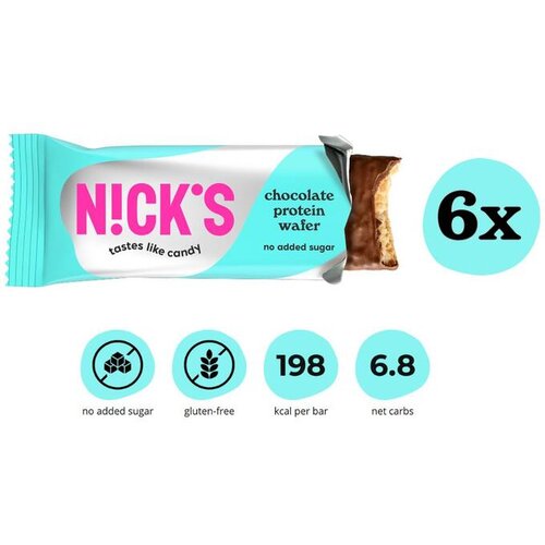 Nicks beljakovinska napolitanka Chocolate 6 x 40g Slike