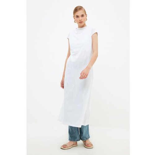 Trendyol White Sleeveless Dress Lining Cene