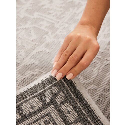 NORTHRUGS Sivo-slonoko&amp;scaron;čena notranja in zunanja preproga 200x290 cm Duet Kona &amp;ndash; Slike