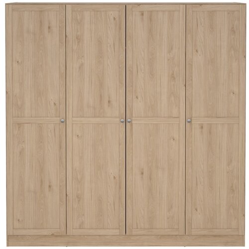 Tvilum Garderobna omara v hrastovem dekorju v naravni barvi 195,5x200 cm Billund – Cene