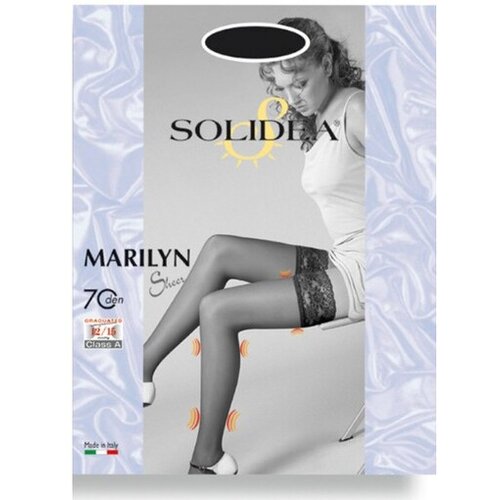 Solidea marilyn 30 car.camel 3,prozirne čarape bez podvezica od 30 den Cene