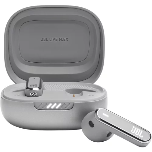 Jbl Live Flex BT5.3 In-ear slušalke z mikrofonom, srebrna