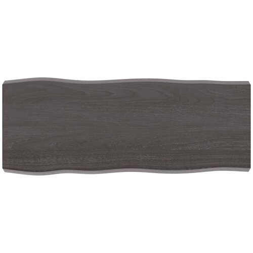 vidaXL Stolna ploča tamnosiva 100x40x6 cm obrađena masivna hrastovina Cijene