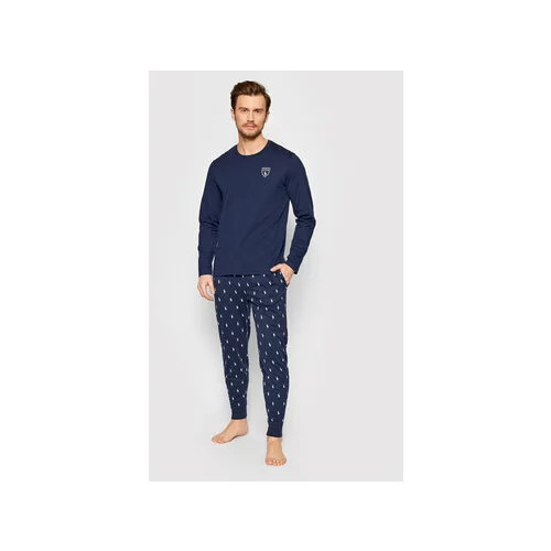 Polo Ralph Lauren Pižama 714866475001 Mornarsko modra Regular Fit