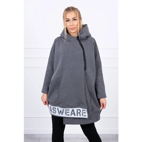 Kesi marka niezdefiniowana Insulated sweatshirt with a zipper graphite Cijene