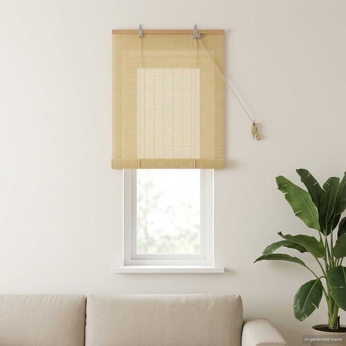 Rolo zavjesa Prirodna 40 x 160 cm Bambus Slike
