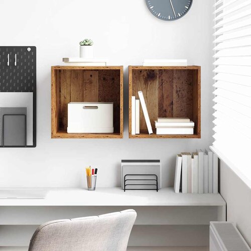  Ormar za Zid 2 pcs Staro drvo 37 x 37 x 37 cm Konstruirano drvo Cene