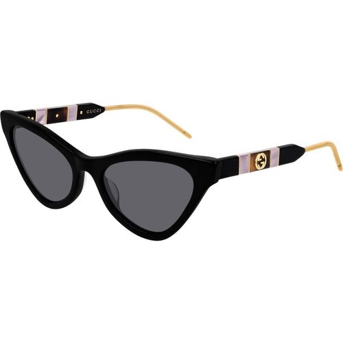Gucci GG0597S 001 ONE SIZE (55) Črna/Siva Slike