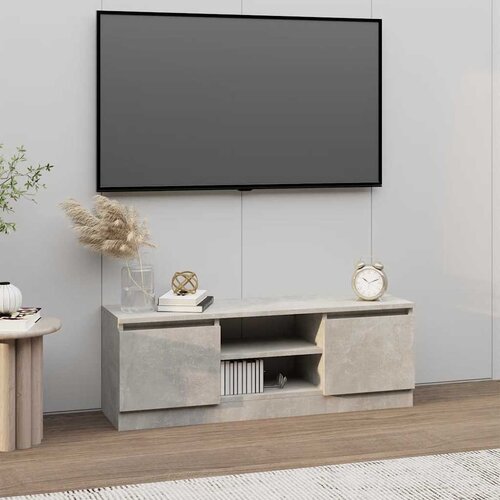 TV ormarić s vratima siva boja betona 102 x 30 x 36 cm Cene