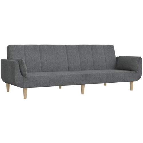 Maison Chic kavč - Sofa - Kanape dvosed z ležiščem in dvema blazinama svetlo sivo blago, (21727652) Cene
